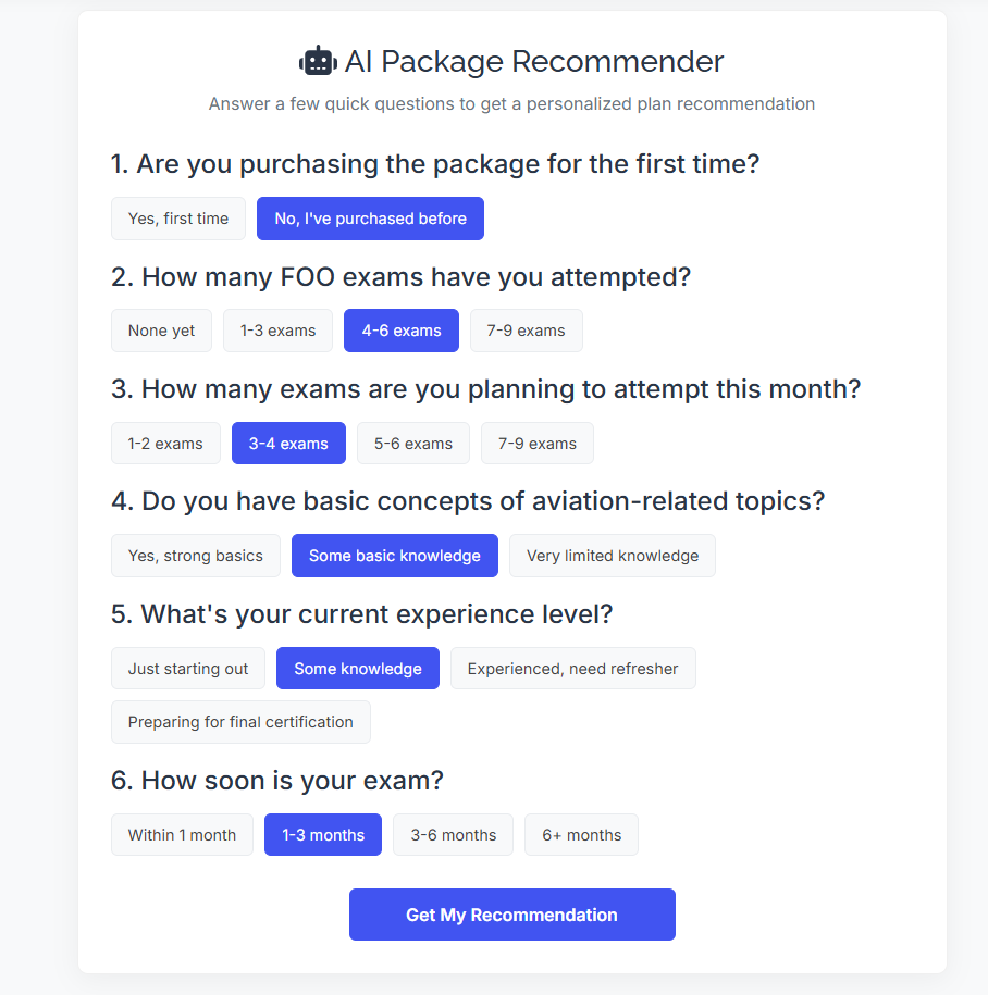 AI Package Recommender